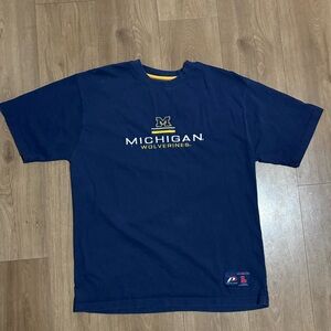 Pro Player Michigan Wolverines Navy Blue Tee